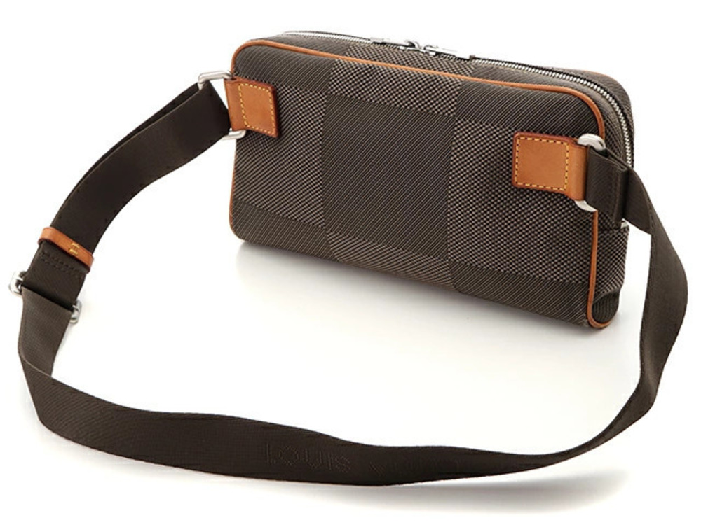 Louis Vuitton Damier Gant Waist Belt Acrobat Body Bag Terre Brown